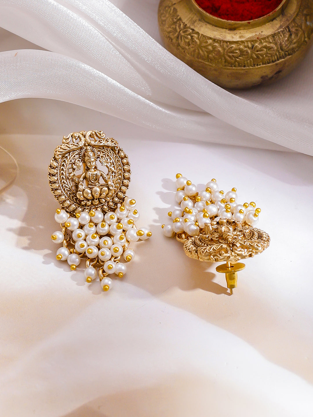 Temple Grace in Pearls Necklace Set フリーサイズ