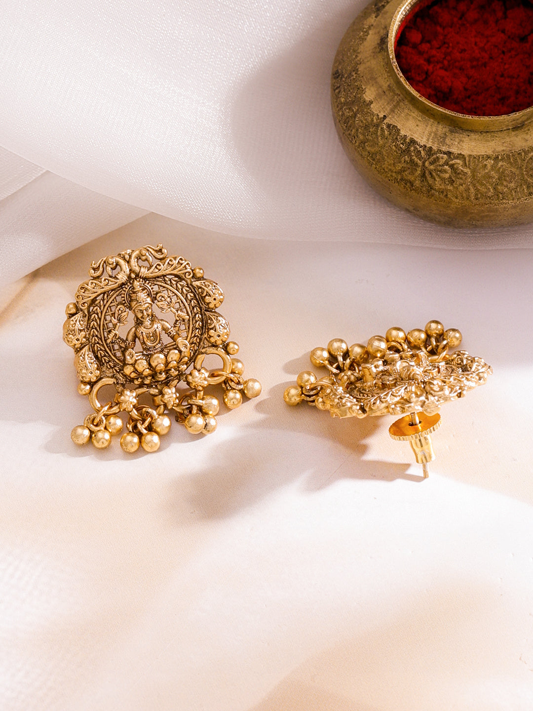 Sacred Lakshmi Temple Necklace Set フリーサイズ