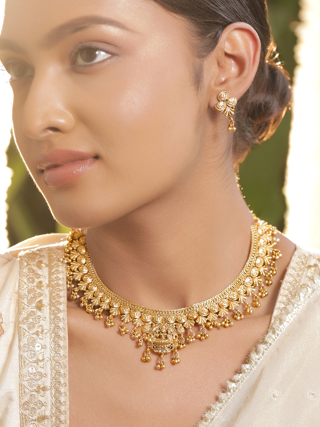 Goddess Heritage Lakshmi Necklace Set フリーサイズ