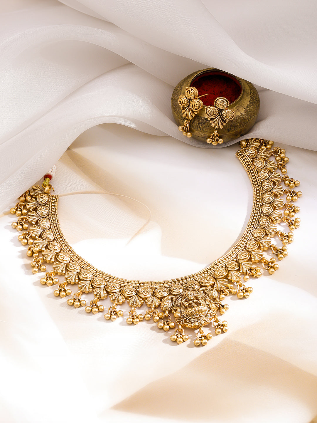 Goddess Heritage Lakshmi Necklace Set フリーサイズ