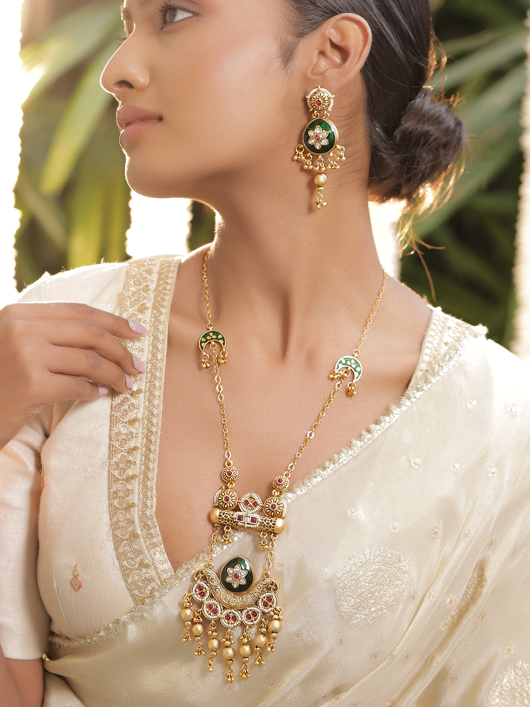 Contemprary Meets Traditions Necklace Set フリーサイズ