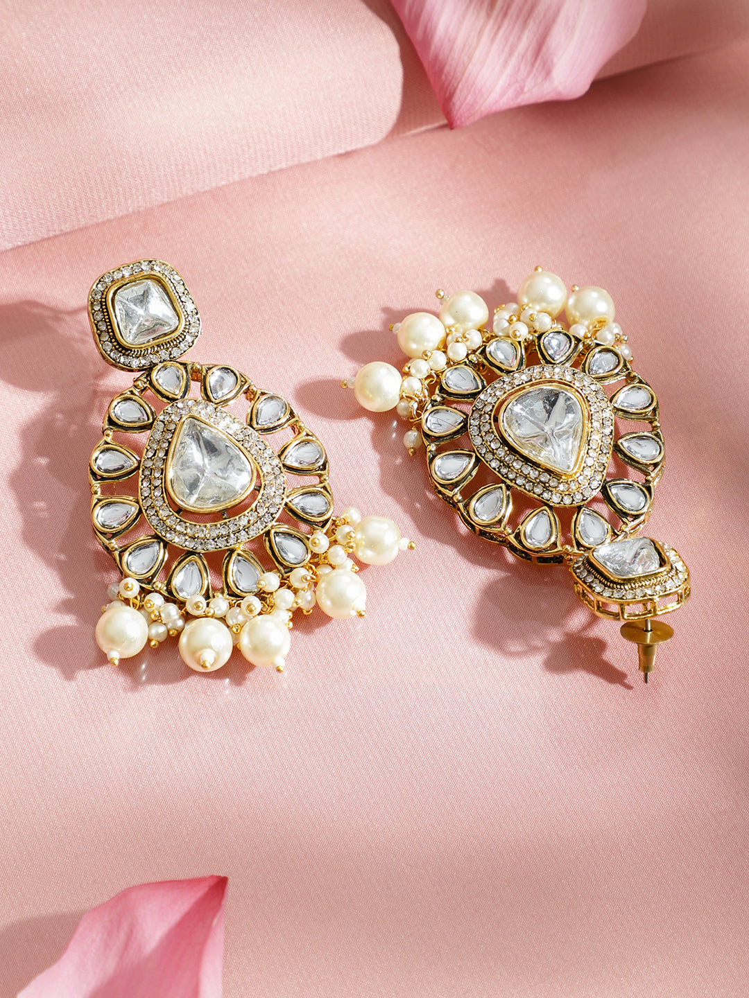 Whisper of Eternal Kundan Pearl Necklace Set フリーサイズ