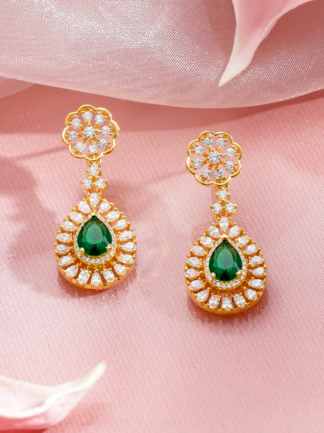 Majestic Green & White Necklace Set フリーサイズ