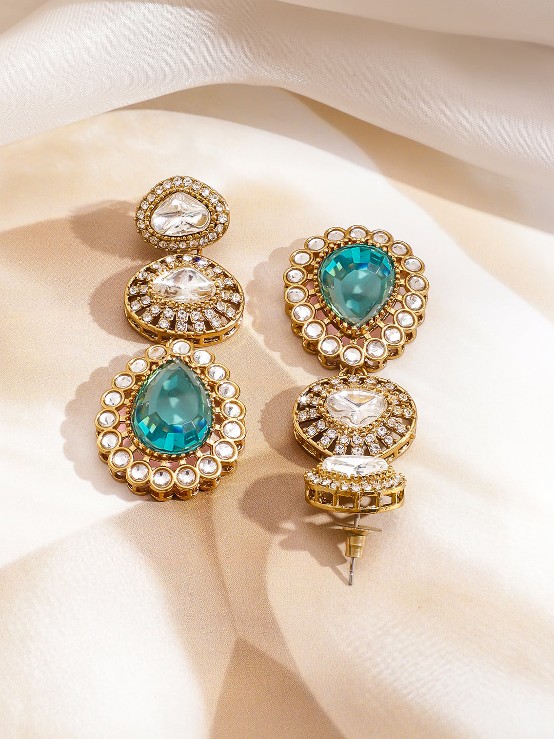 Artisan Crafted Turquoise Necklace Set フリーサイズ