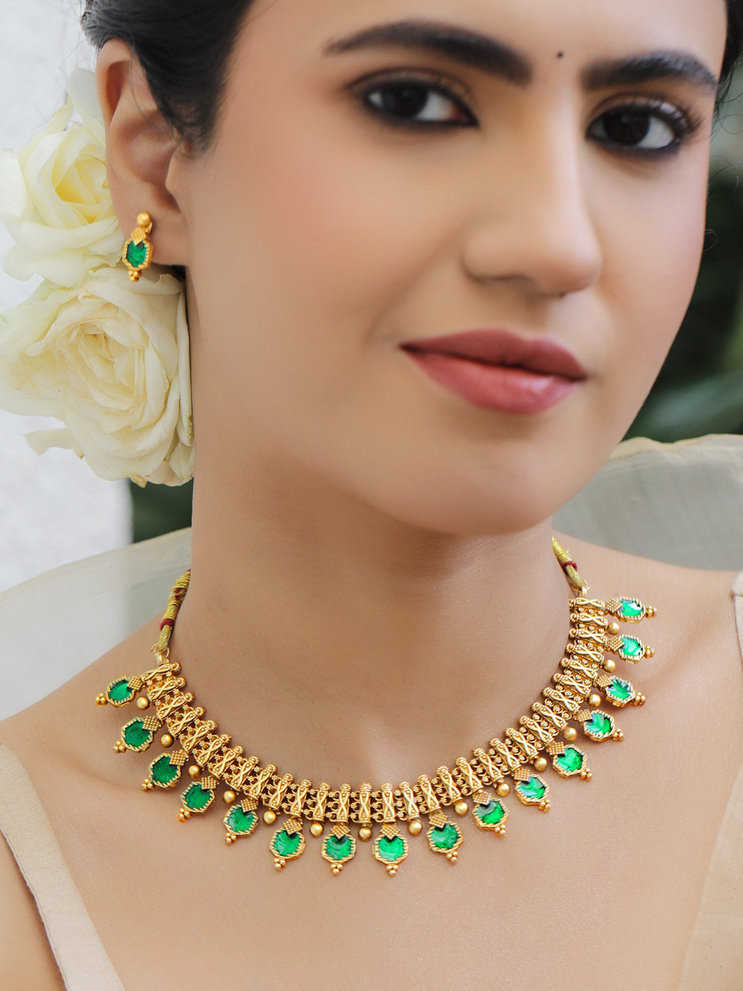 Royal Green Grandeur Jewellery Set フリーサイズ