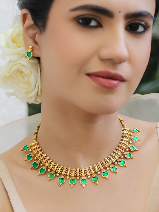 Royal Green Grandeur Jewellery Set フリーサイズ