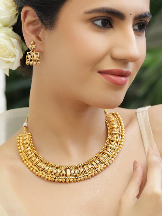Dynasty Glow Golden Necklace Set フリーサイズ