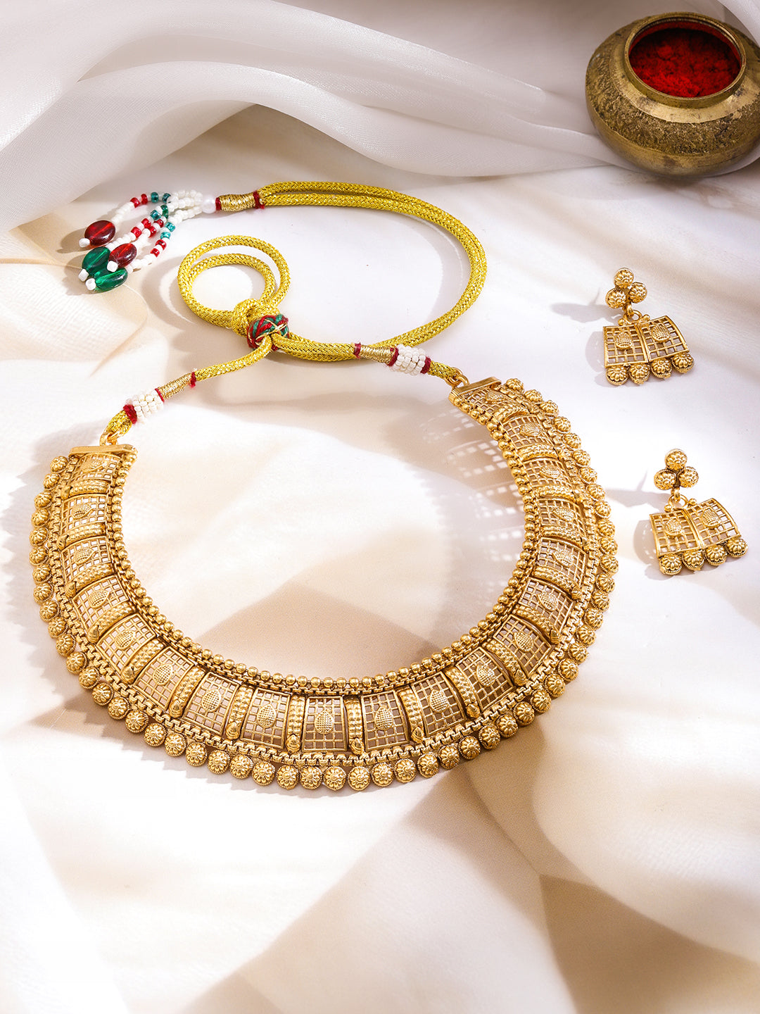 Dynasty Glow Golden Necklace Set フリーサイズ