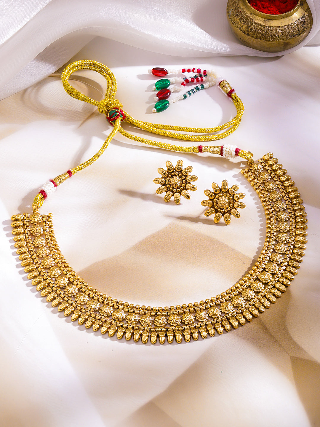 Empress Glow Golden Necklace Set フリーサイズ