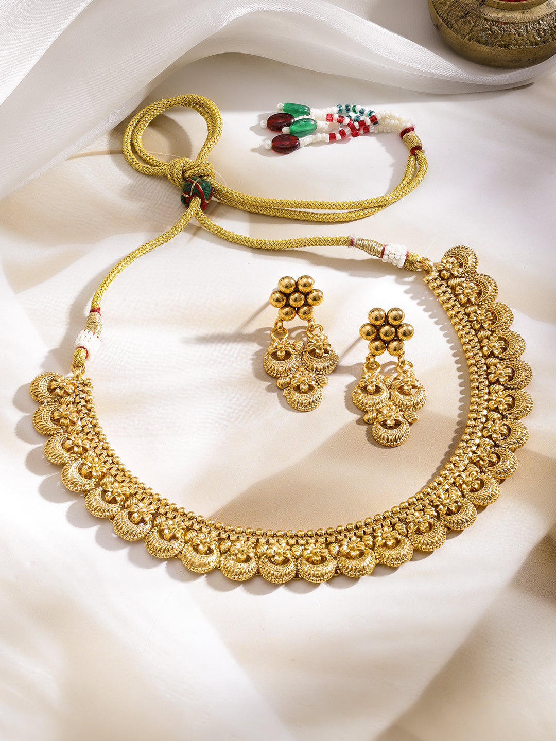 Gold Toned Necklace Set フリーサイズ