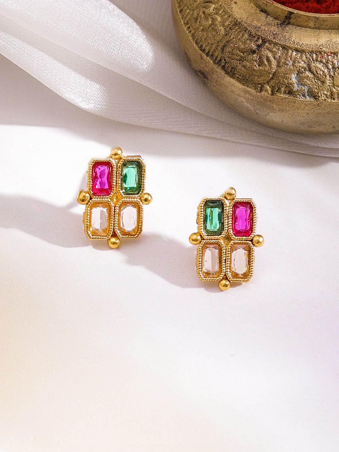 Emerald Meets Pink Glow Necklace Set フリーサイズ