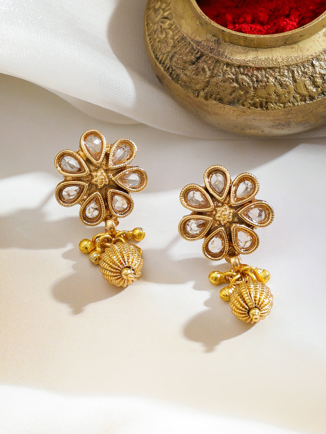 Traditional Kundan Necklace Set フリーサイズ