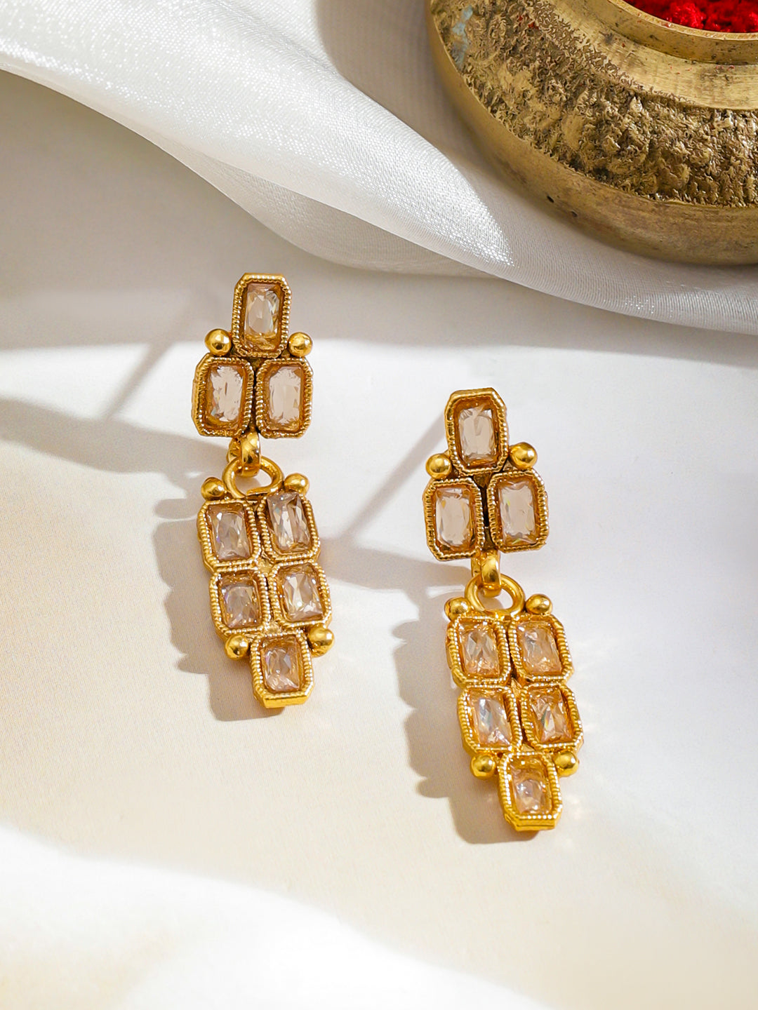 Layered Heritage Glam Kundan Set フリーサイズ