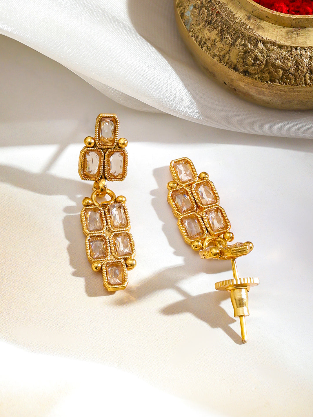 Layered Heritage Glam Kundan Set フリーサイズ