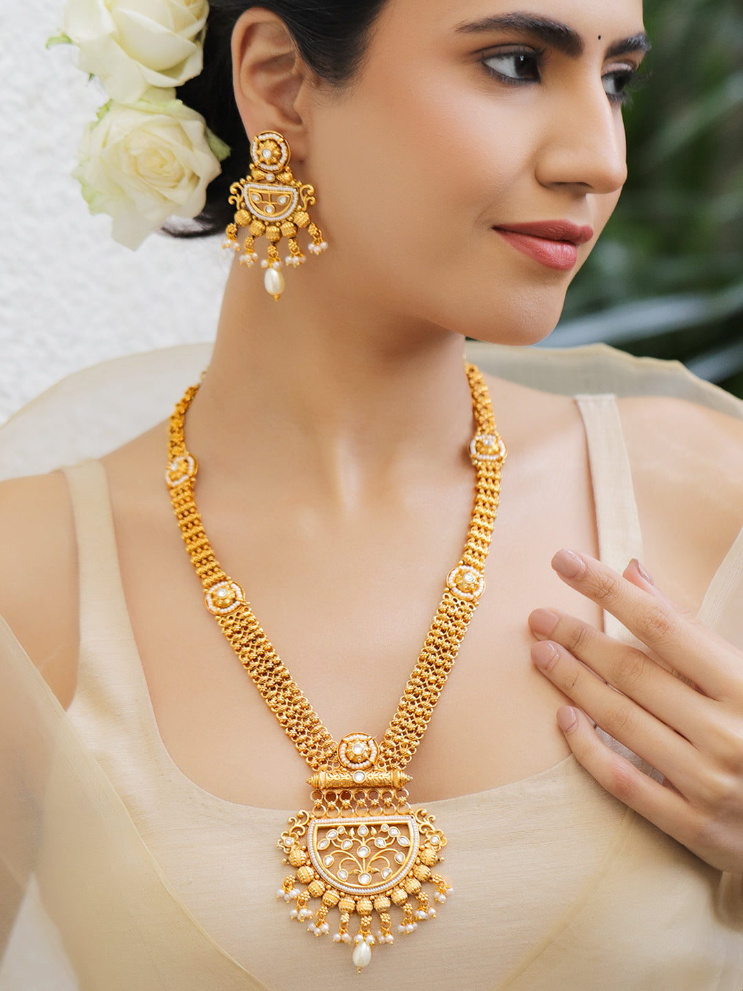 Queen Treasure Golden Necklace Set フリーサイズ