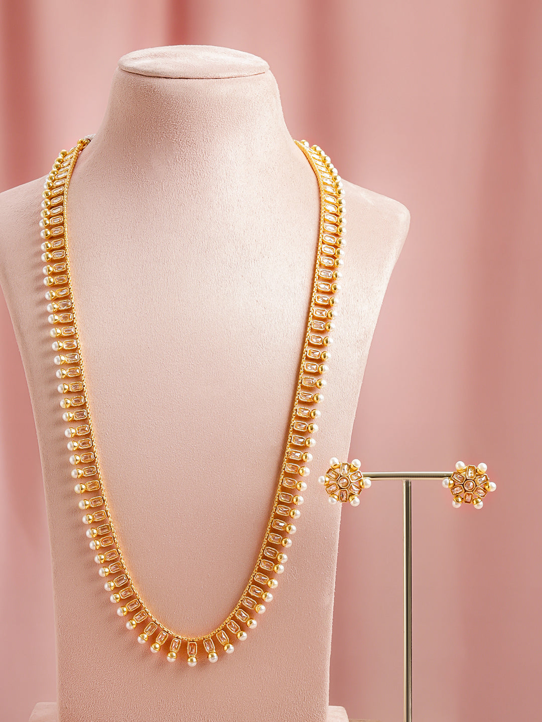 Legacy Charm in Kundan Necklace Set フリーサイズ