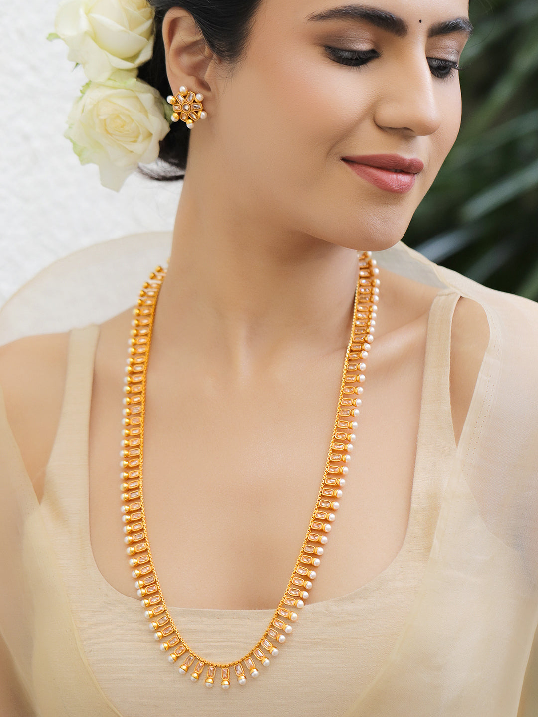 Legacy Charm in Kundan Necklace Set フリーサイズ