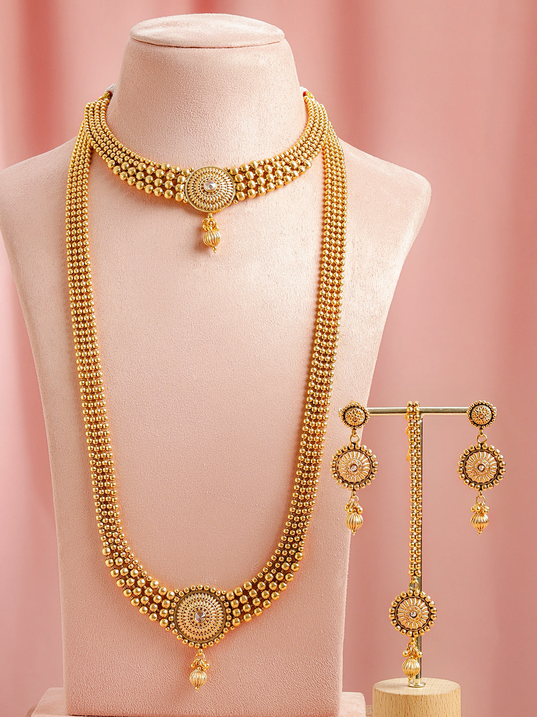 Wedding Glow Golden Jewellery Set フリーサイズ