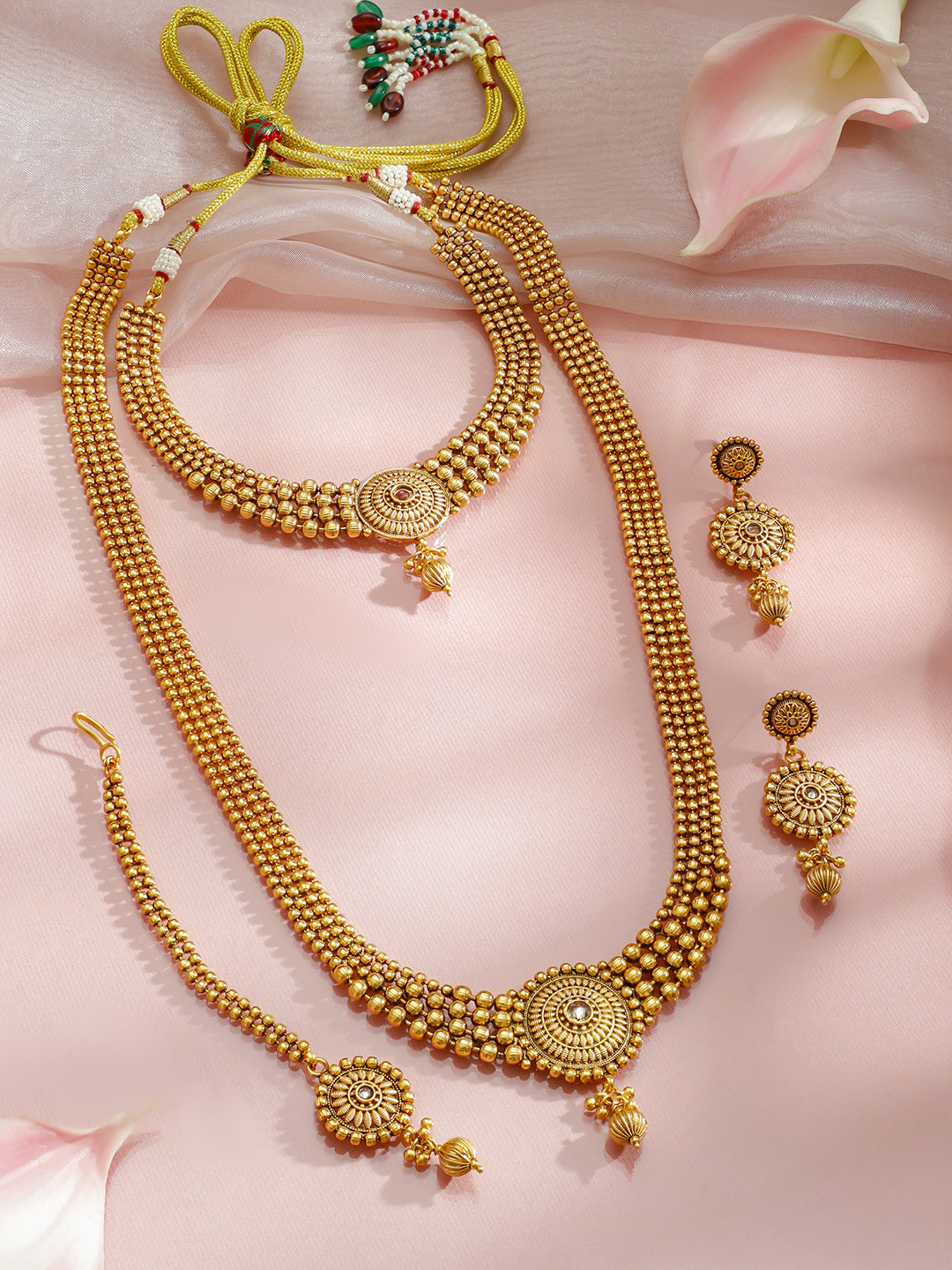 Wedding Glow Golden Jewellery Set フリーサイズ