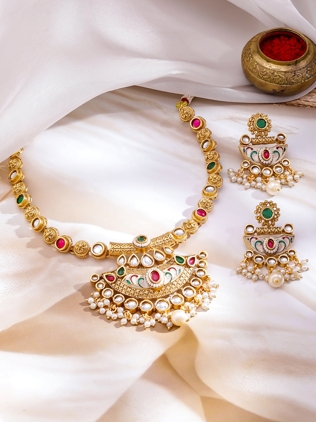 Queen’s Blush in Gold Necklace Set フリーサイズ