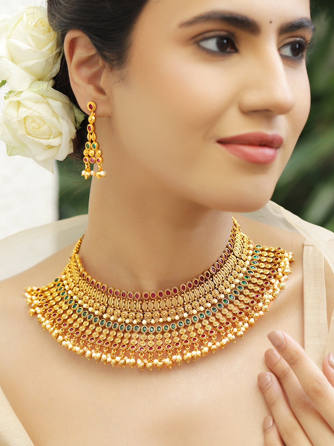Golden Magic Pink & Green Choker Set フリーサイズ