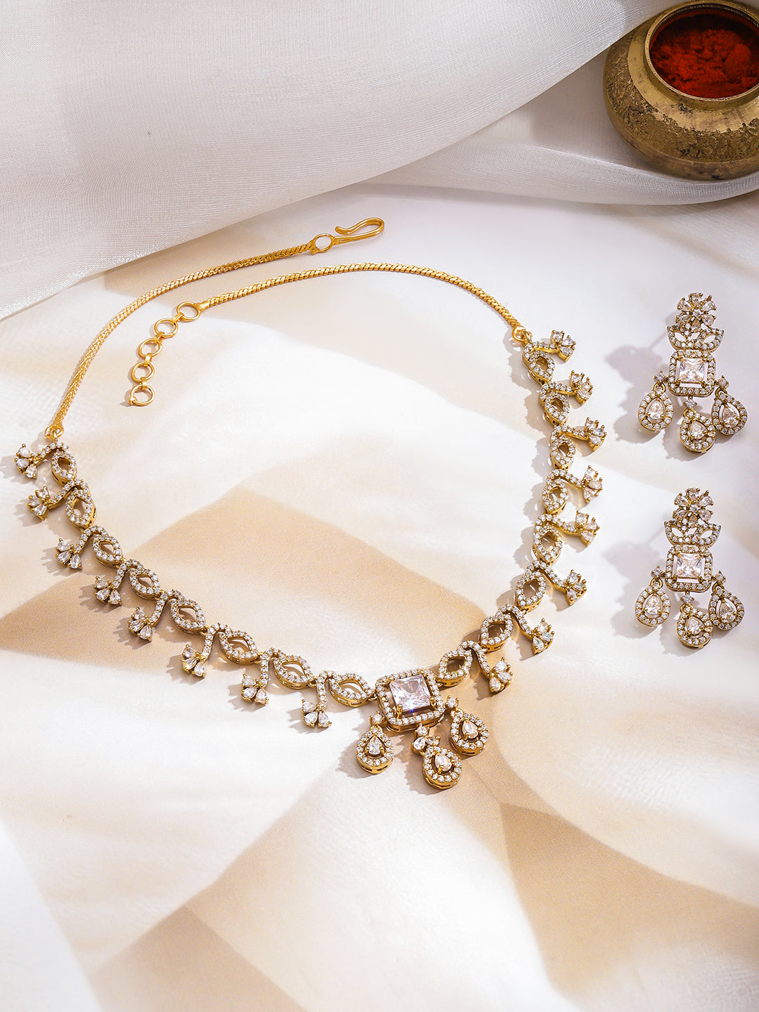 Golden -Moon Sparkle Necklace Set フリーサイズ