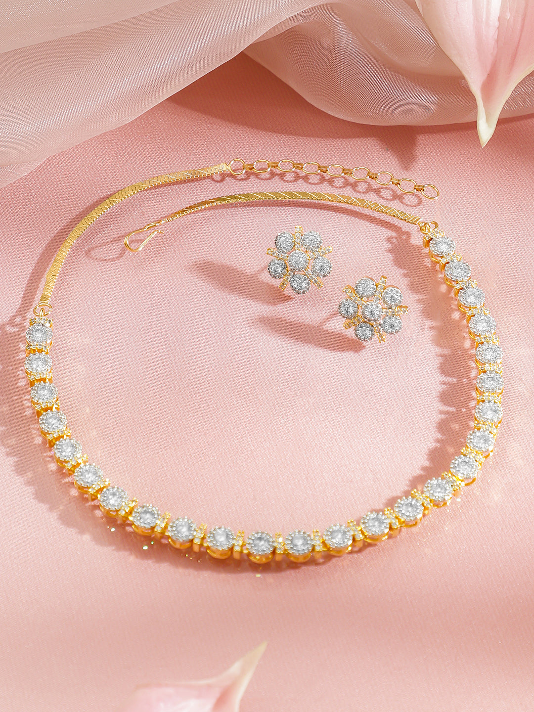 Luxe Diamond Glow Necklace Set フリーサイズ