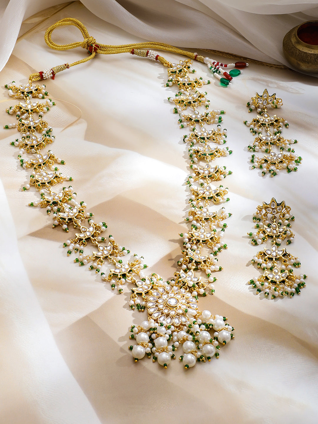 Royal Kundan Necklace Set フリーサイズ