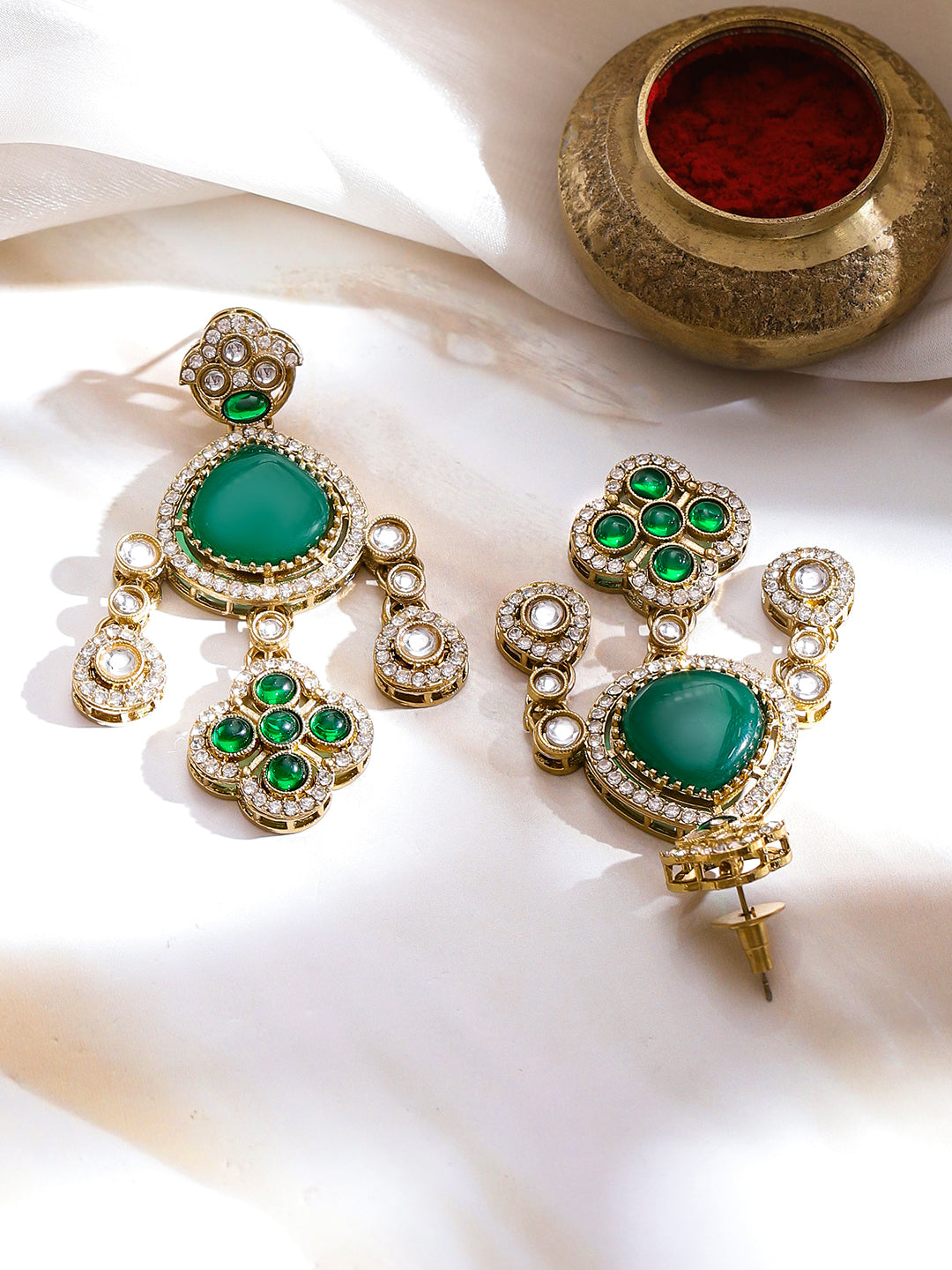 Queen’s Green Flame Necklace Set フリーサイズ