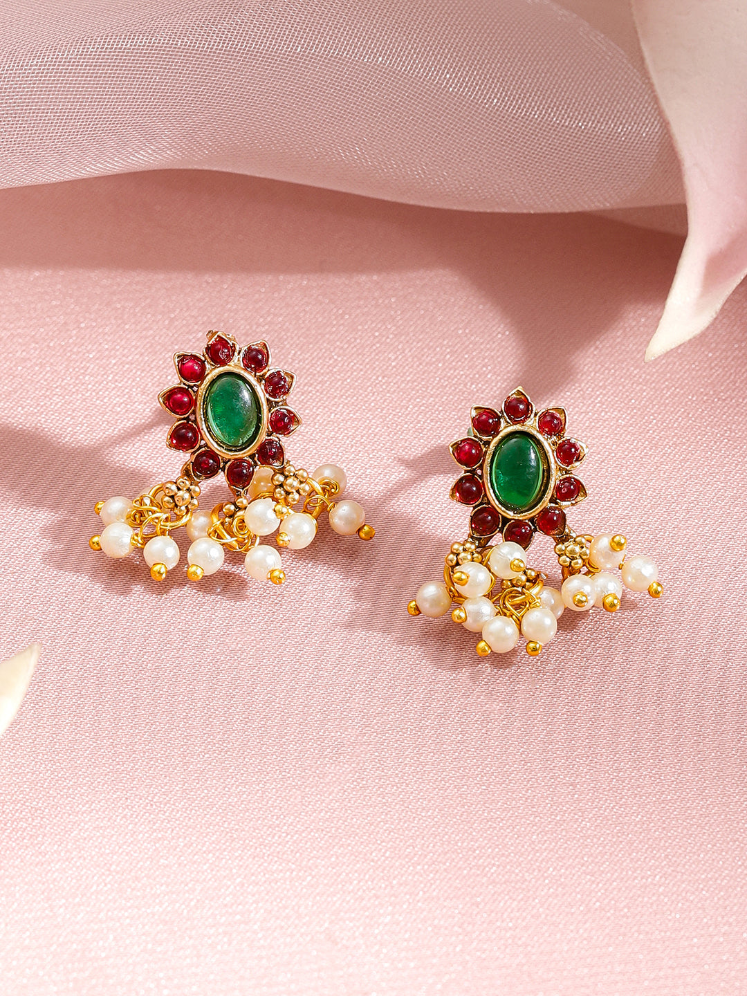 Golden Ritual Red Green Necklace Set フリーサイズ