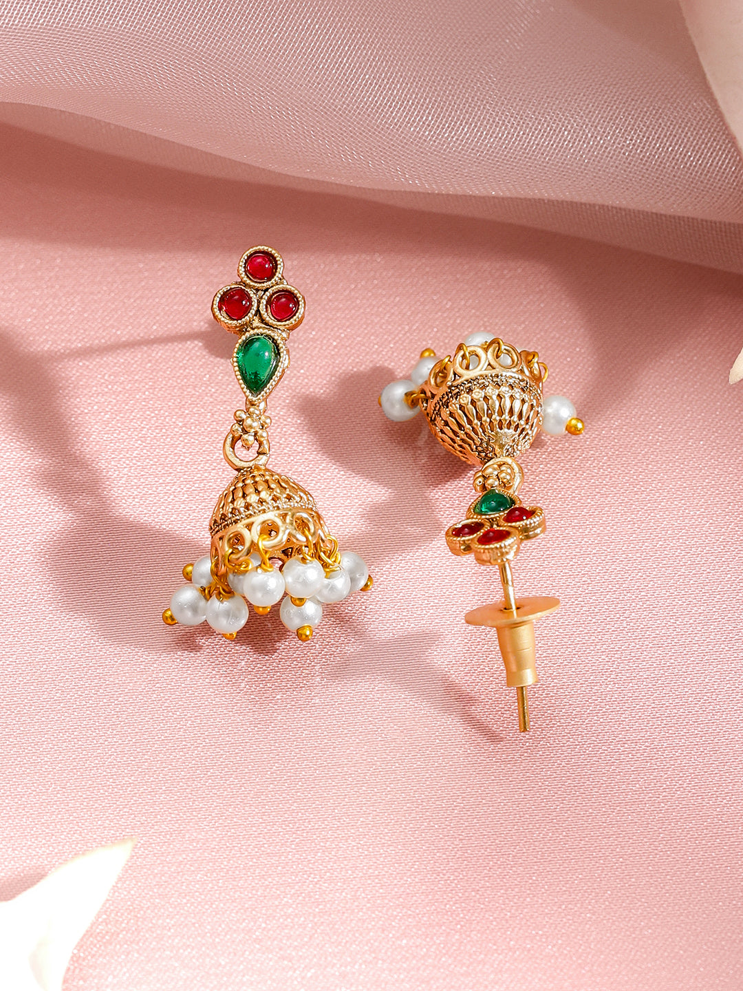 Pearl Bloom Traditional Necklace Set フリーサイズ