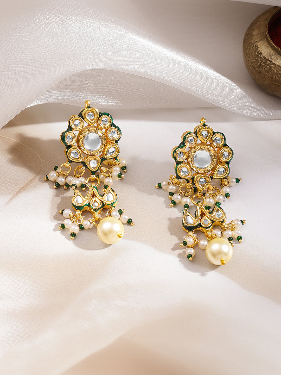 Festive Radiance Kundan Pearl Choker Set フリーサイズ