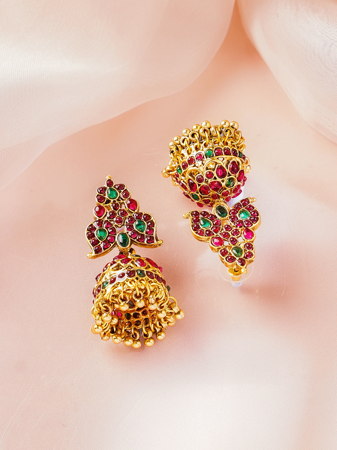 Classic Ruby Emerald Heritage Necklace Set フリーサイズ