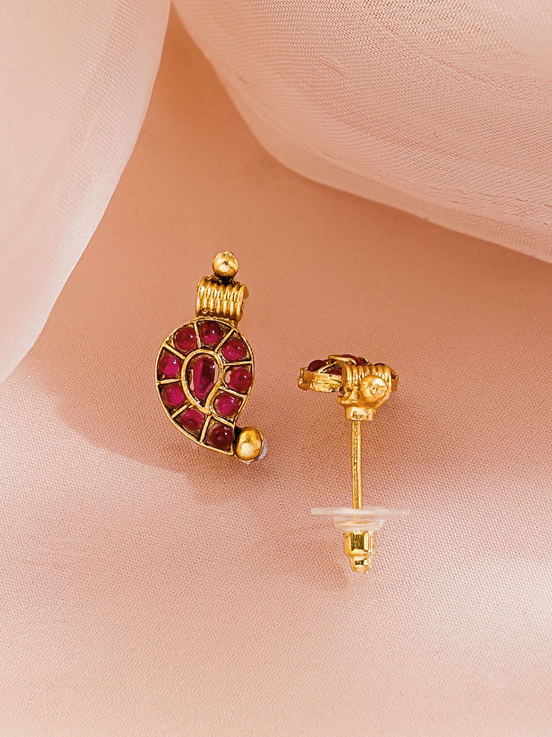 Ruby Glow Traditional Necklace Set フリーサイズ