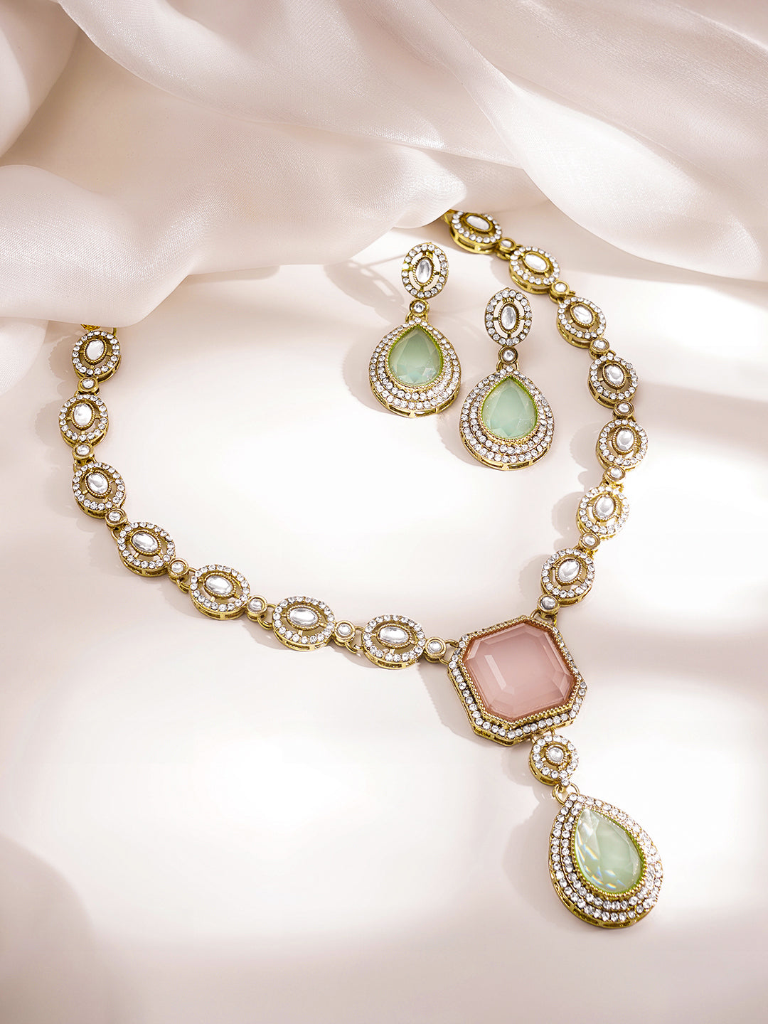 Pastel Glow Luxe Necklace Set フリーサイズ