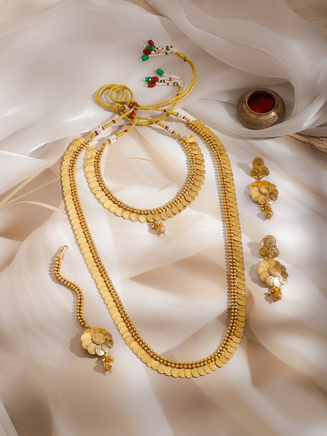 Festive Edit Coin Charm Layer Necklace Set フリーサイズ