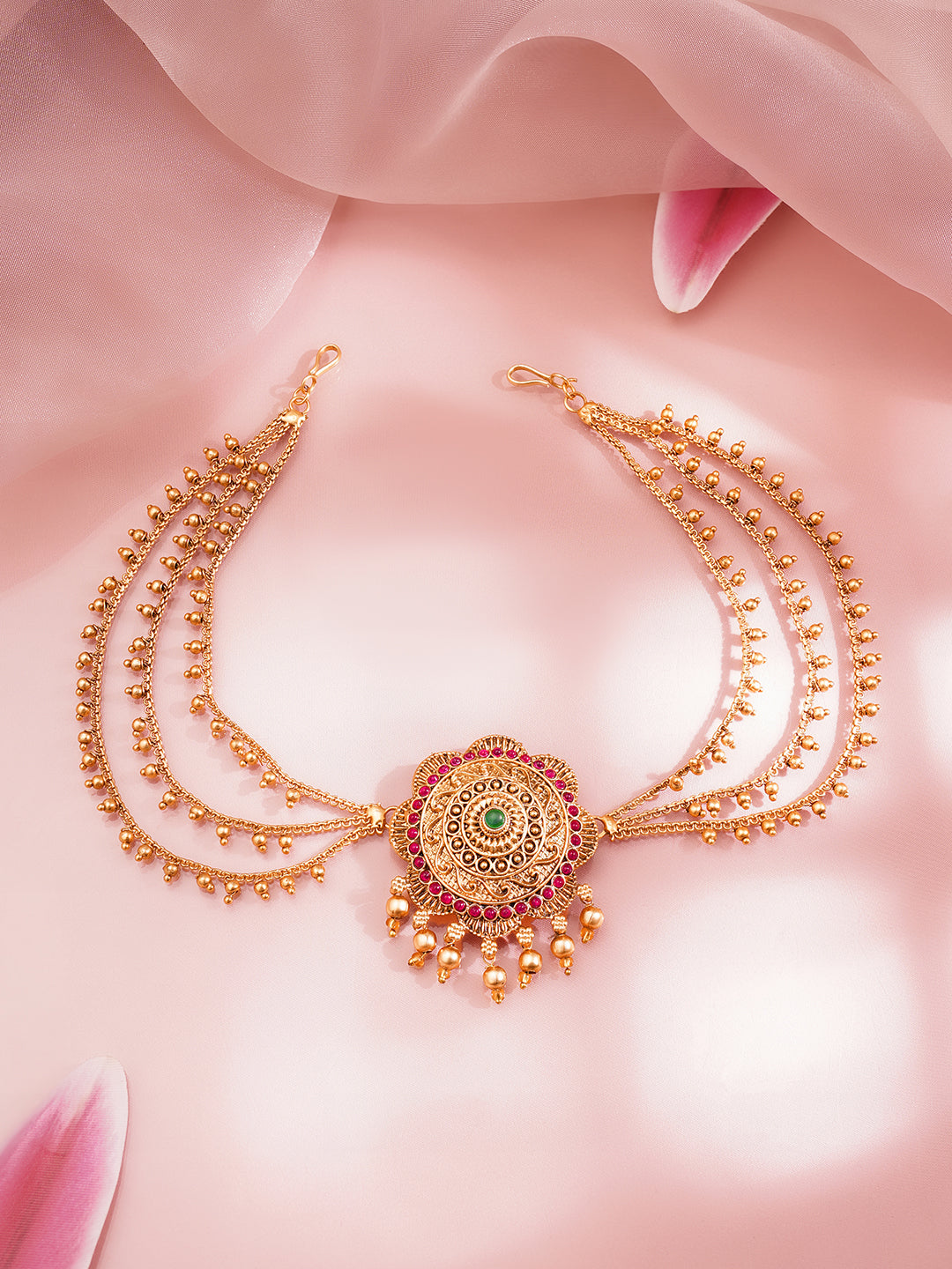 Multi Chain Luxe Statement Hair Accessory フリーサイズ