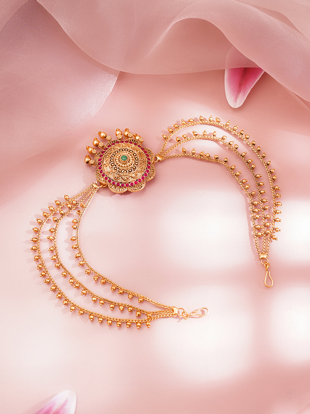 Multi Chain Luxe Statement Hair Accessory フリーサイズ