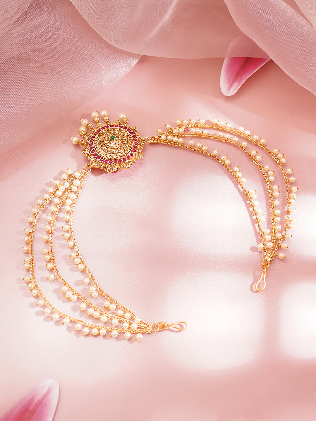 Pearl Multi Chain Hair Accessory フリーサイズ