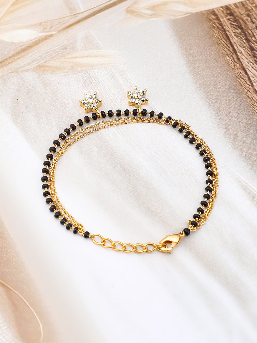 Minimal Gold Mangalsutra Style Bracelet Gold
