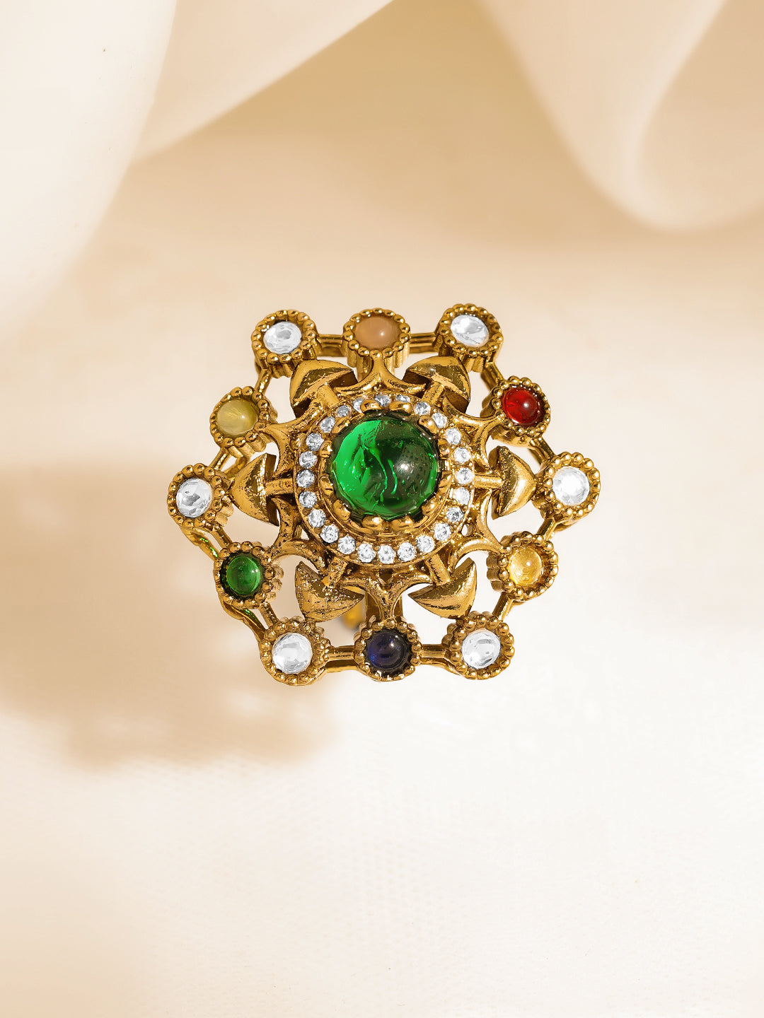 Regal Multigem Adjustable Festive Ring フリーサイズ