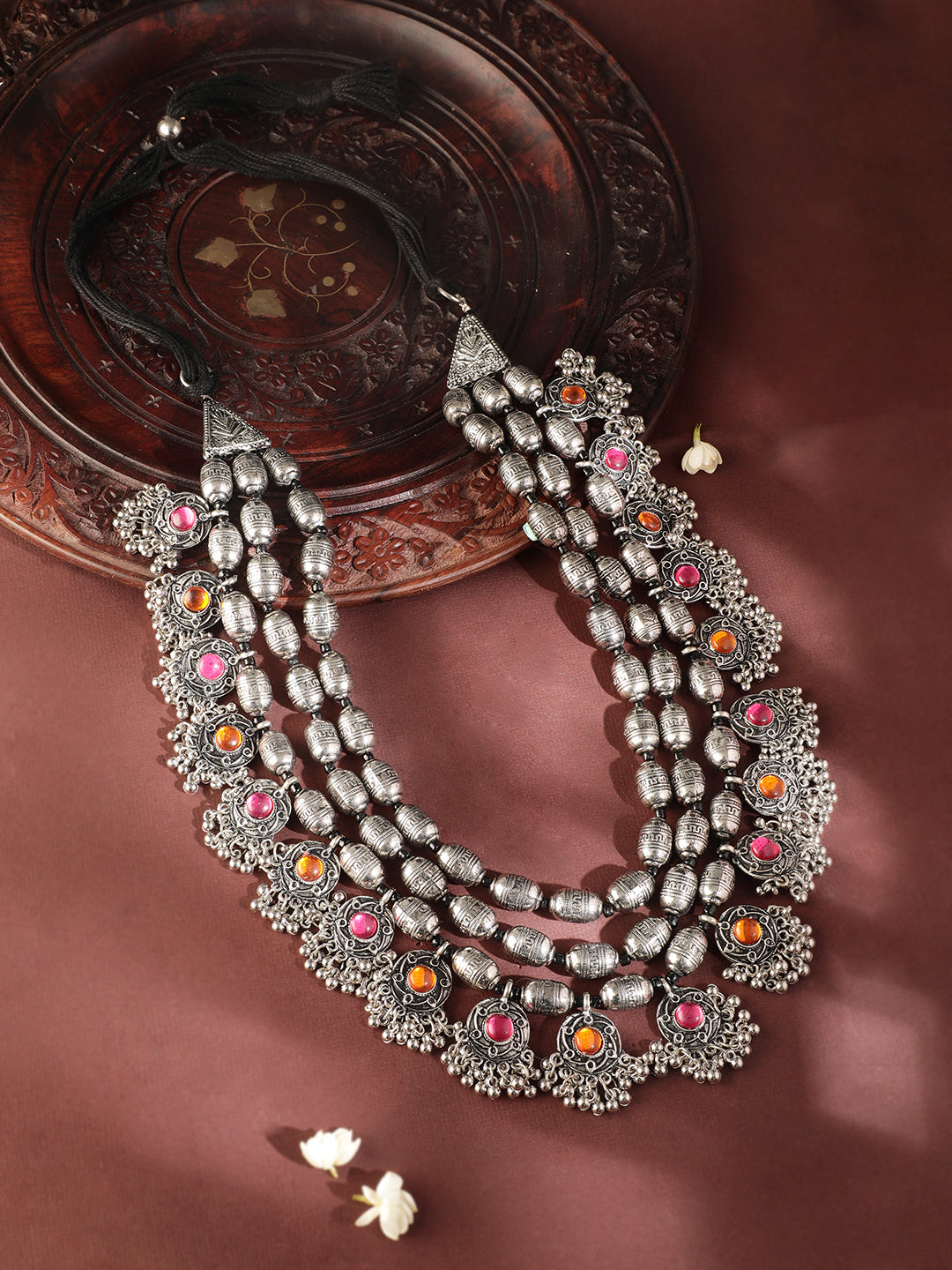 Kanika Mann Boho Oxidised Statement Necklace フリーサイズ