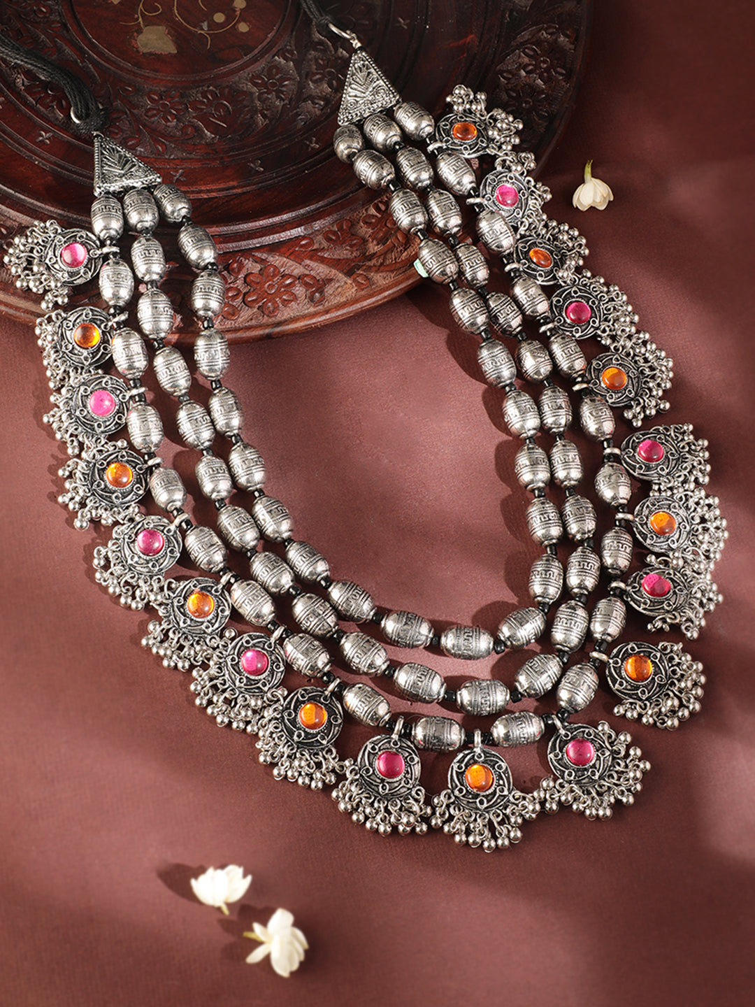 Kanika Mann Boho Oxidised Statement Necklace フリーサイズ