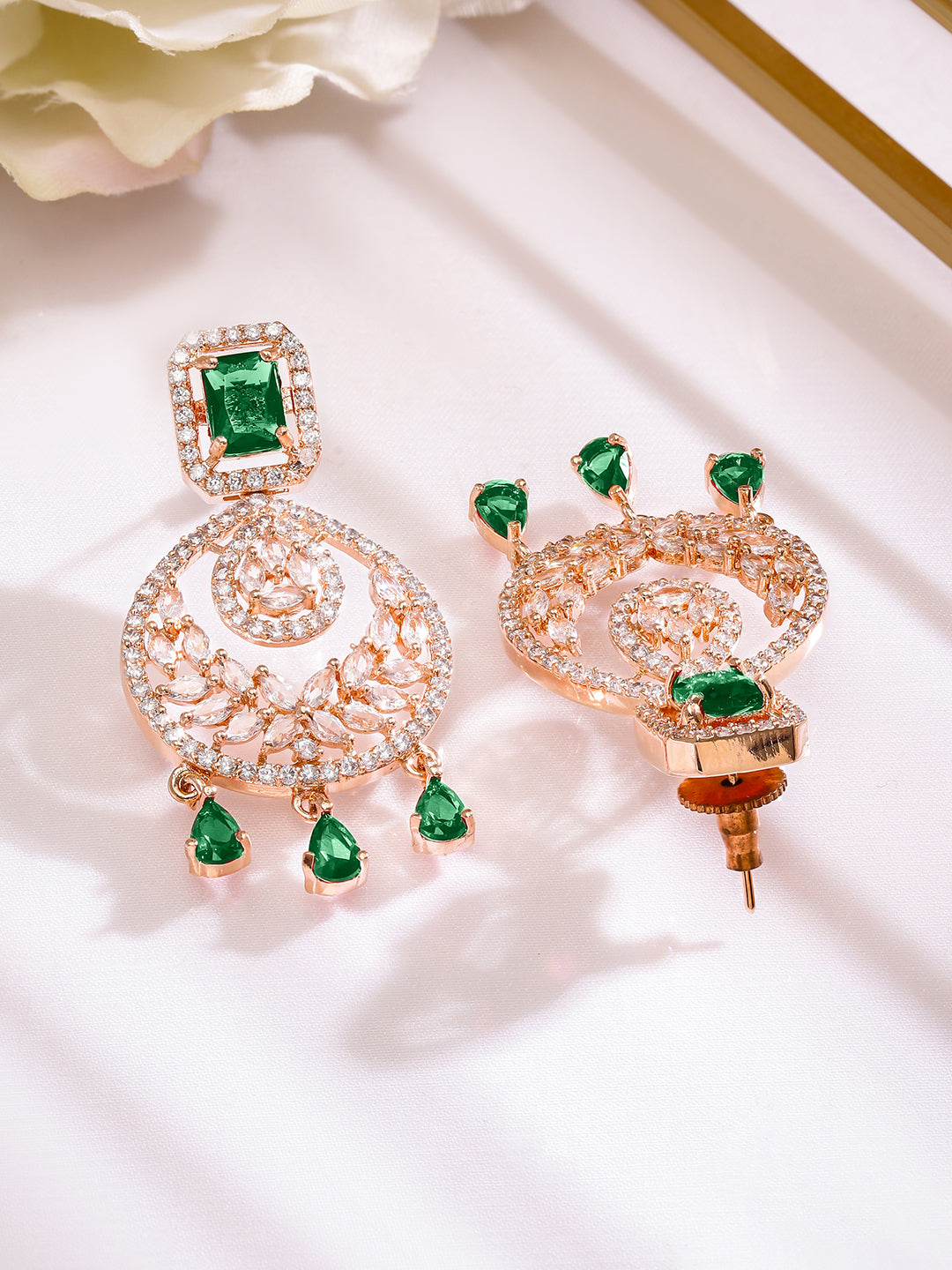 Jade Dream White Zircon Chandelier フリーサイズ