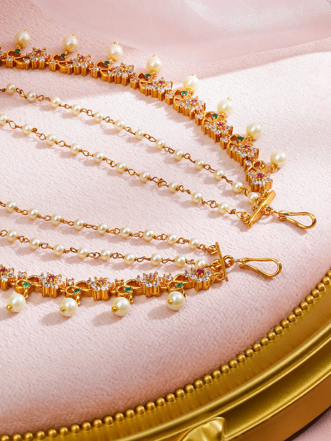Festive Charm Pearl Kaan Chain フリーサイズ