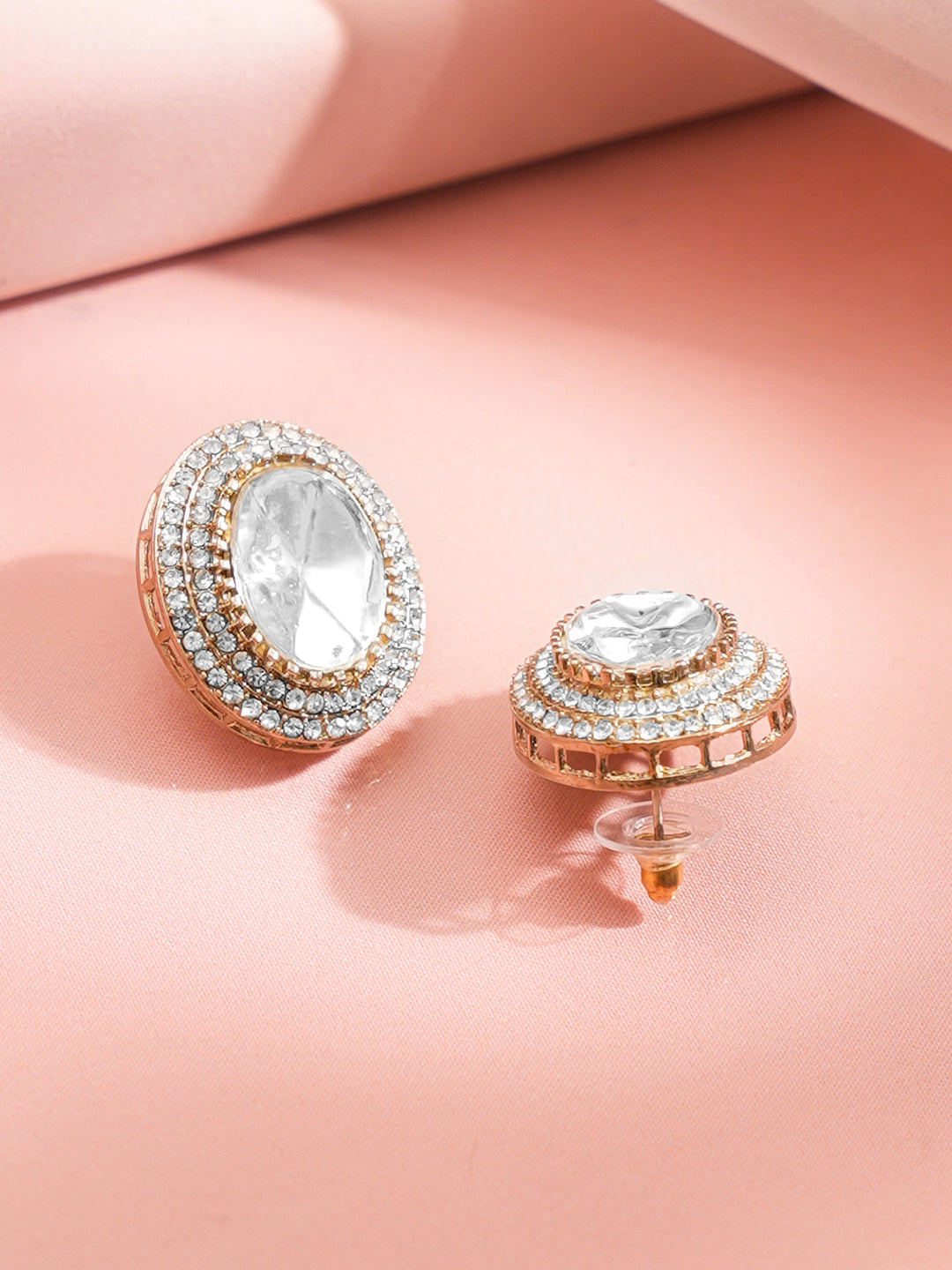 Glow Charm Oversized Stud Earrings フリーサイズ
