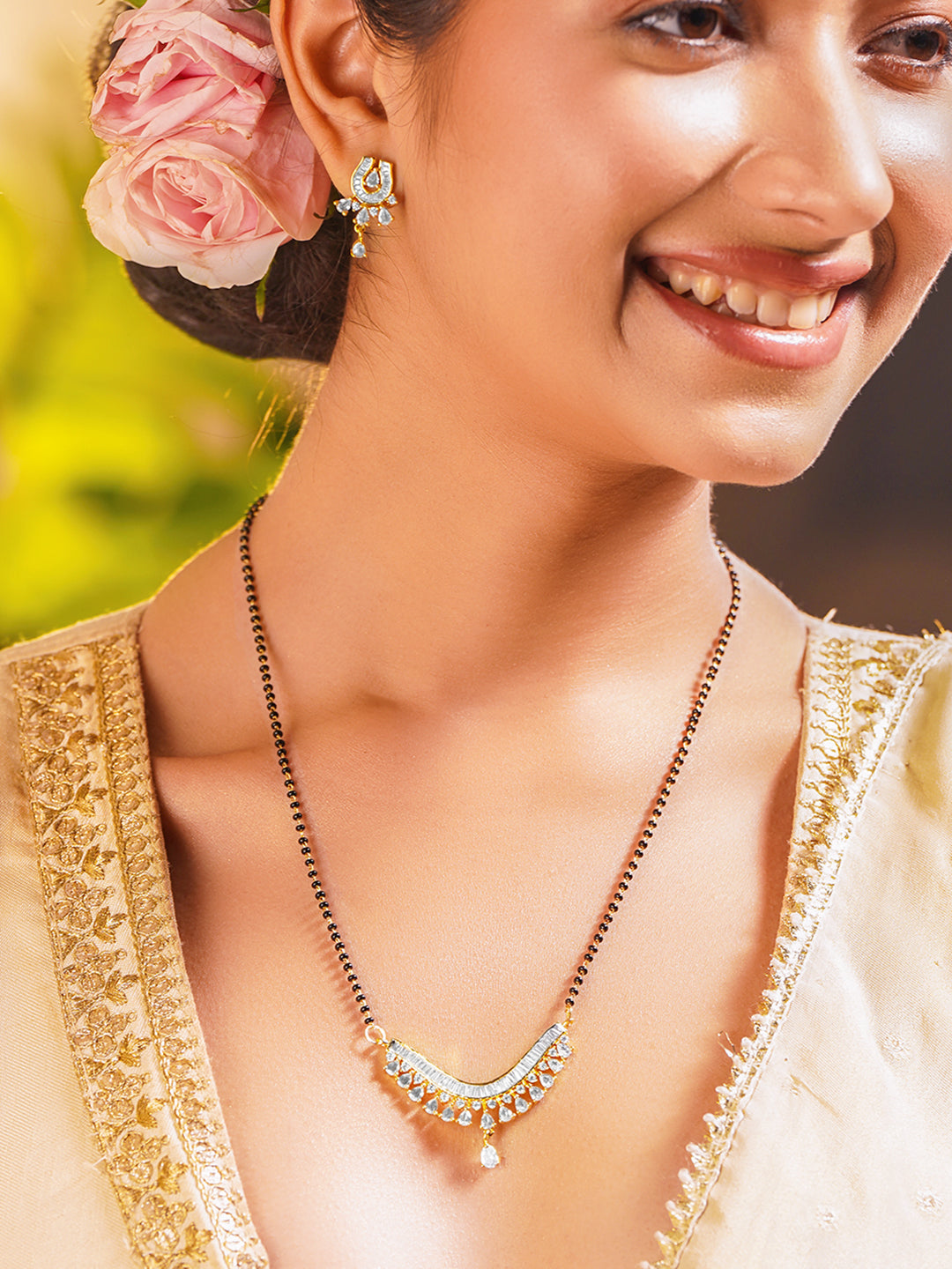 Bridal Sparkle Mangalsutra Set フリーサイズ