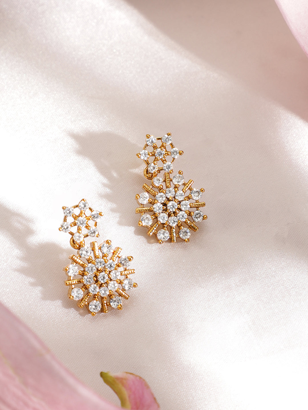 Alluring American Diamond Zirconia Necklace Set フリーサイズ