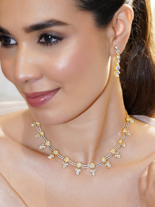 Snow Petal Necklace Set フリーサイズ