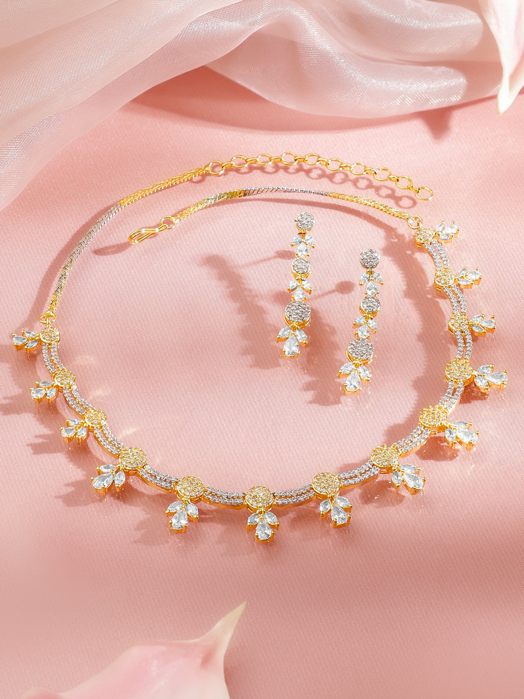Snow Petal Necklace Set フリーサイズ